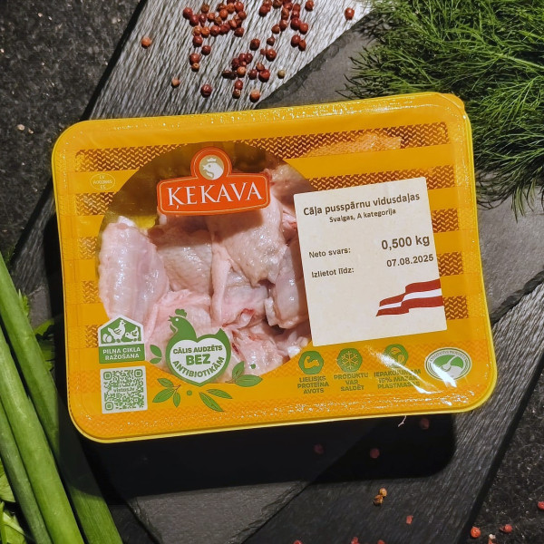 Cāļa pusspārni vidusdaļa 500g