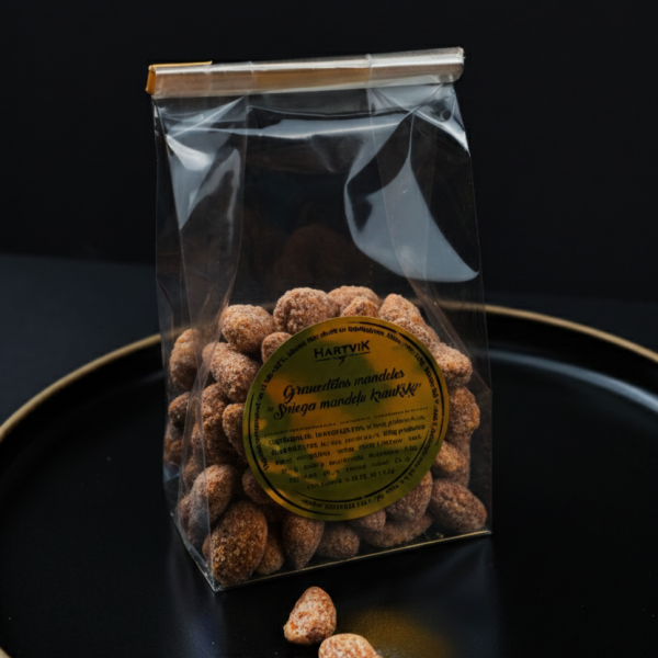 Grauzdētas mandeles "Sniega mandeļu kraukšķi", 100g