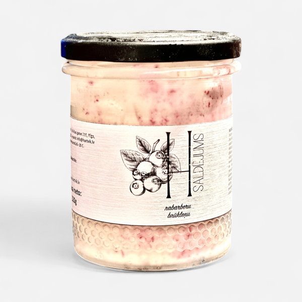 Rabarberu - brūkleņu saldējums 280g