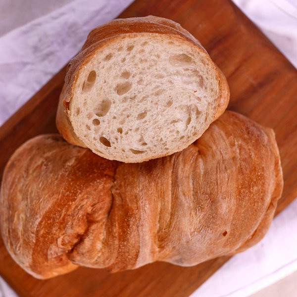 Итальянский хлеб "Ciabatta" 180 г (1/2 шт)  