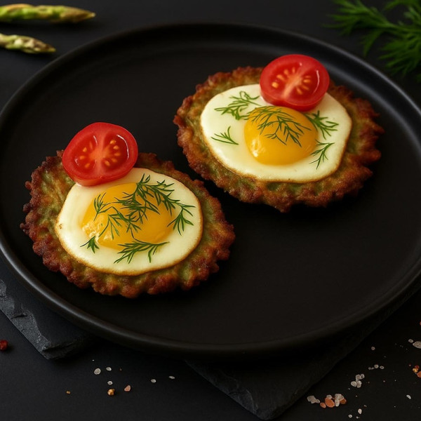 Cukinī pankūkas ar sieru un olu 1 gab.