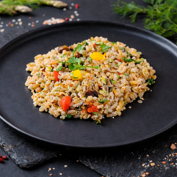 Grūbas ar dārzeņiem un baravikām, 400g