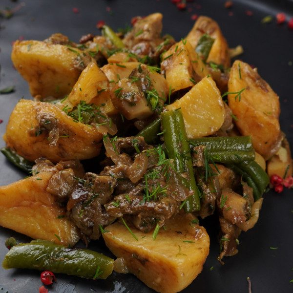 Cepti kartupeļi ar baravikām, 400G