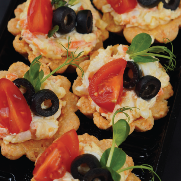 Groziņi ar siera salātiem, 5gab