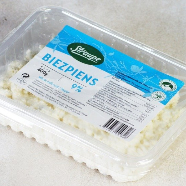 Biezpiens pilnpiena 9% "Straupe"