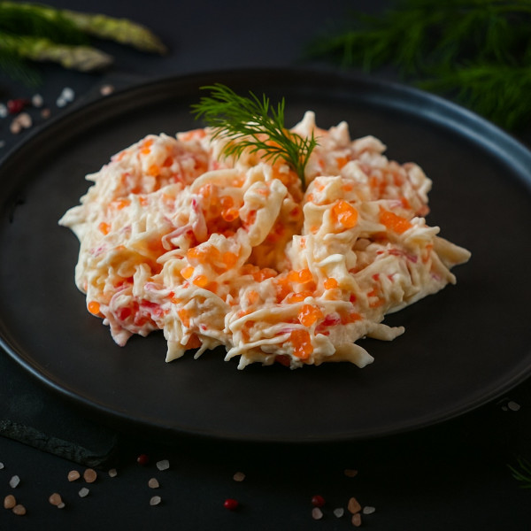 Kalmāru salāti ar foreles ikriem, 200g