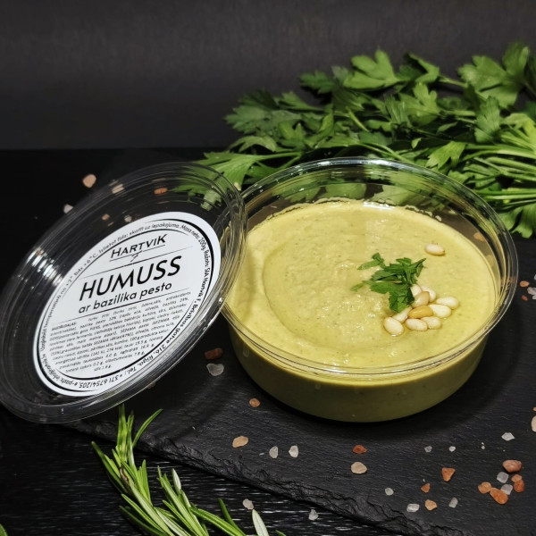 Humuss ar bazilika pesto 200g