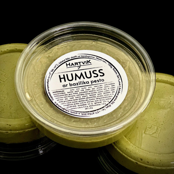 Humuss ar bazilika pesto 200g