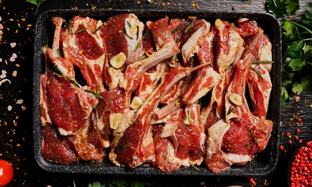 Marinēts piena jēra grozs