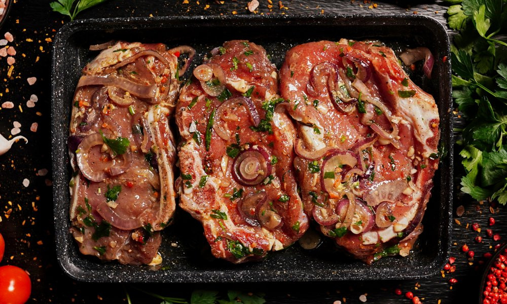 Marinēta teļa gaļas karbonāde