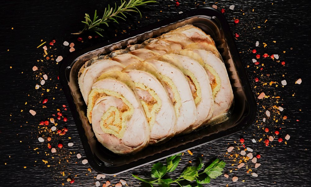 Vārīta cāļa gaļas rulete "Karaliskā", 250g