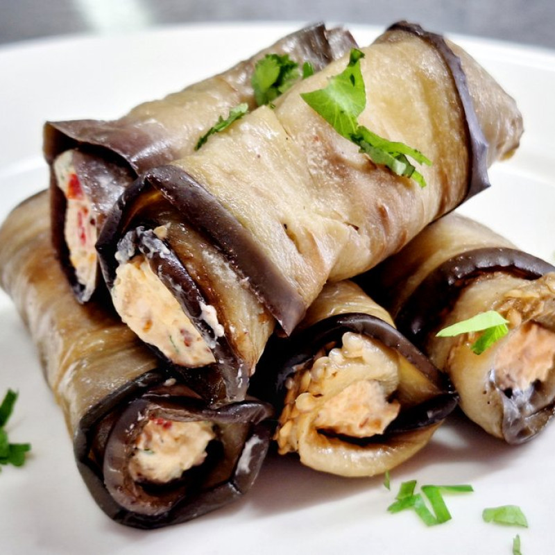 Baklažānu rullīši ar Fetas siera pildījumu (170g)