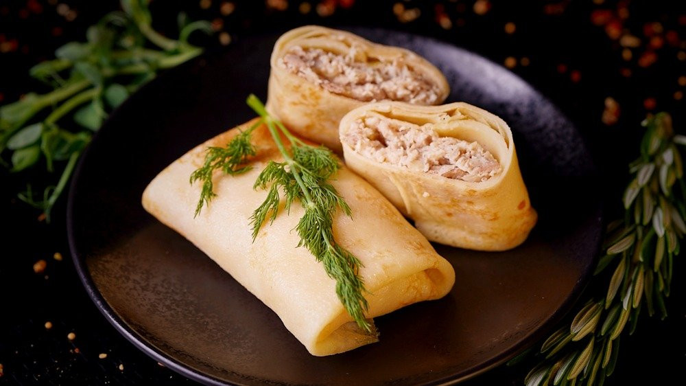 Pankūkas ar cāļa gaļu (4gb)