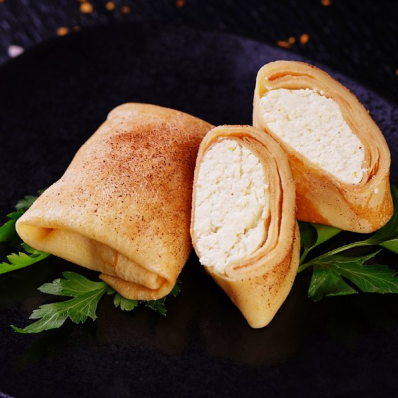 Блинчики с творогом, 4 шт (400 г)  