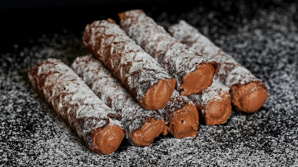 Šokolādes vafeles ar šokolādes krēmu