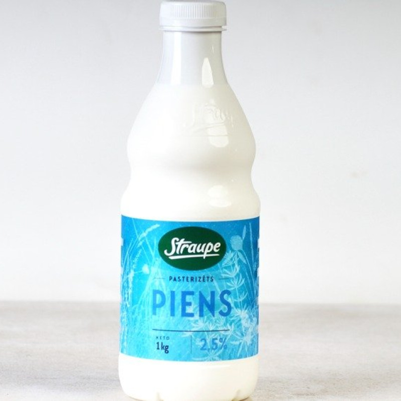 Piens pasterizēts 2.5% 1kg