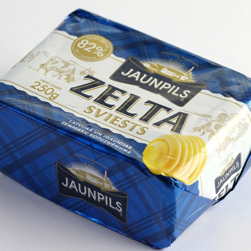 Сливочное масло "Zelta" 82% "Jaunpils"  