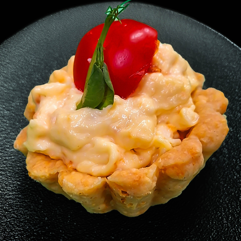 Siera groziņi ar siera salātiem