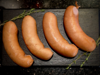 Vārītas,dūmotas sardeles ''Špikački''