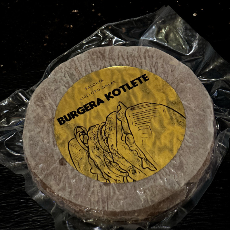Saldētas liellopa gaļas burgera kotletes (2 gab) 300g