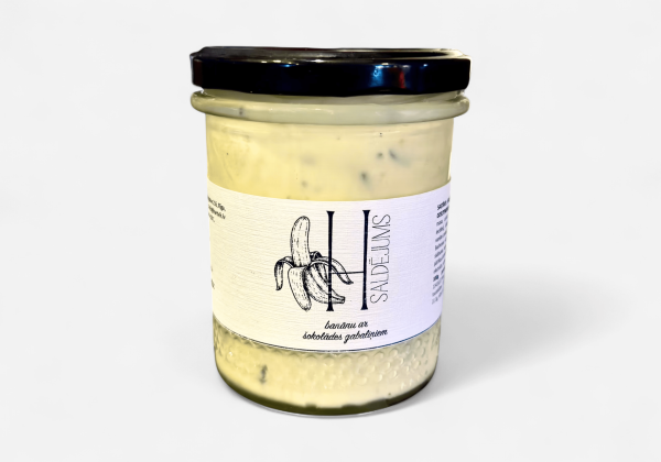 Banānu saldējums ar šokolādes gabaliņiem 320g