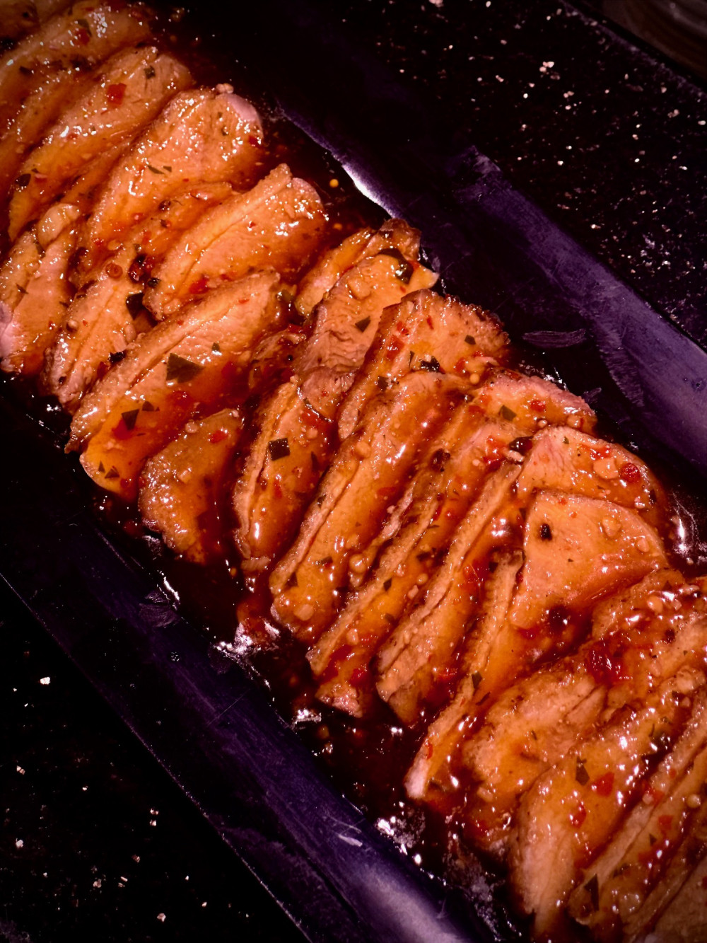 Cepta pīles krūtiņa mērcē