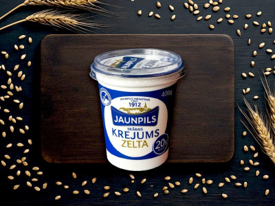 Skābajs krējums Zelta 20%, Jaunpils 400gr.