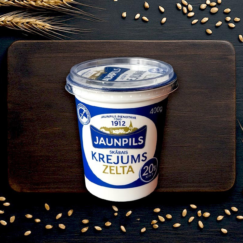 Сметана "Zelta" 20% "Jaunpils"  