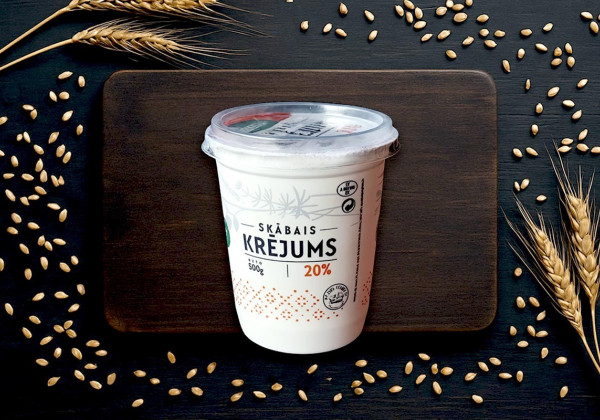 Krējums skābais 20% 500g