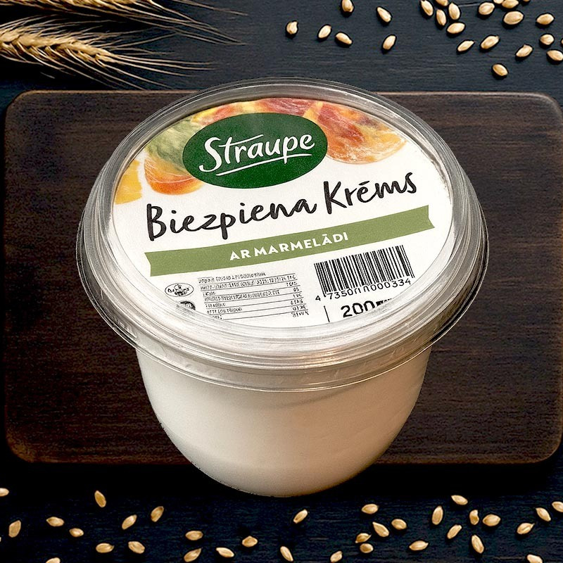 Biezpiena krēms ar marmelādi 200g