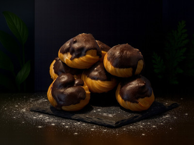 Профитроли с ванильным кремом  