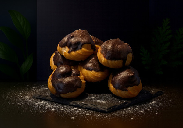 Profitroļi ar vaniļas krēmu 200g
