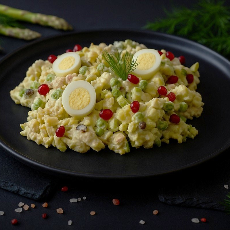 Салат с курицей "Весна"