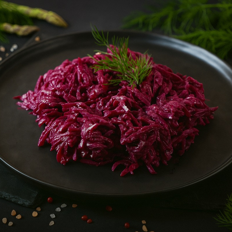 Biešu salāti ar ķiplokiem (250g)