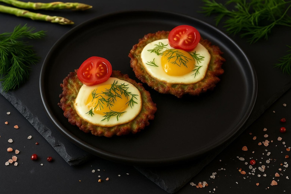 Cukinī pankūkas ar sieru un olu 1 gab.