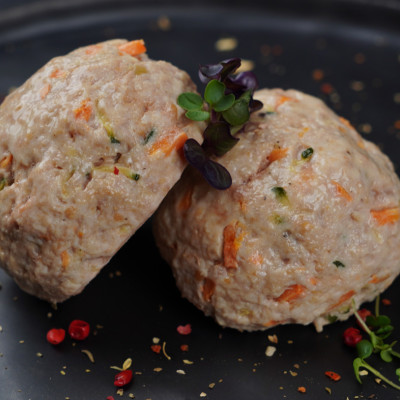 Tvaicētas tītara gaļas kotletes, 90g